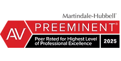 Martindale-Hubbell AV Preeminent Peer Rated for Highest Level of Professional Excellence 2025