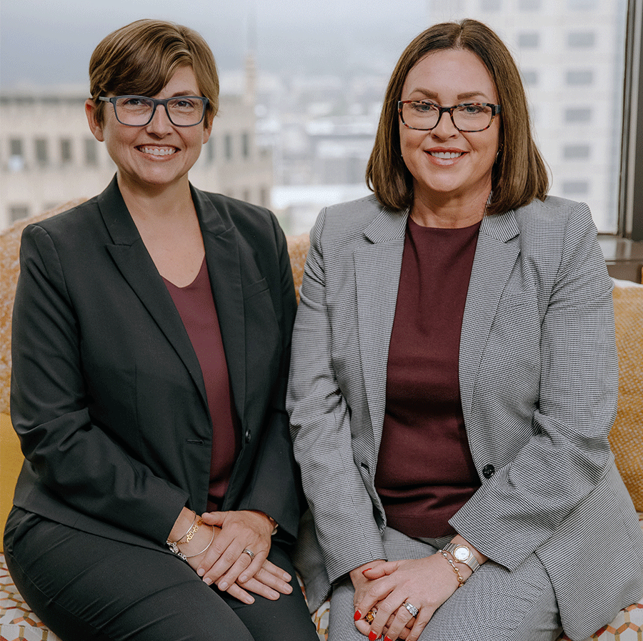 Photo of attorneys Amy M. McKinlay, and Kerry E. Hageman-Froelich